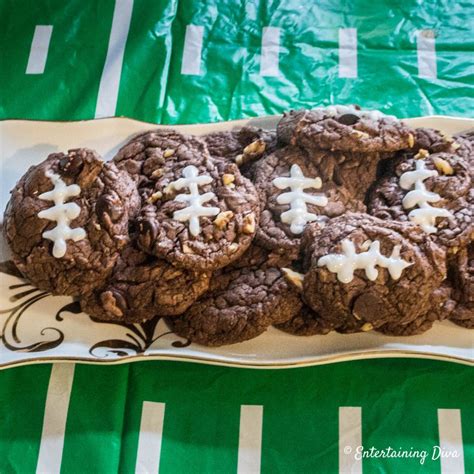 football brownies without cookie cutter